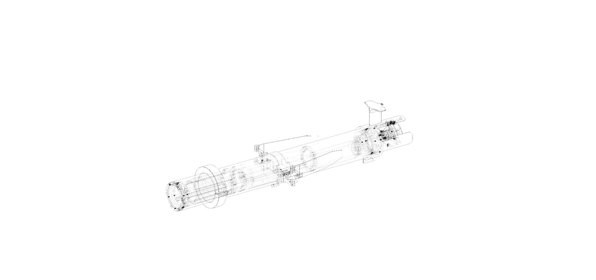 Submersible robot wireframe